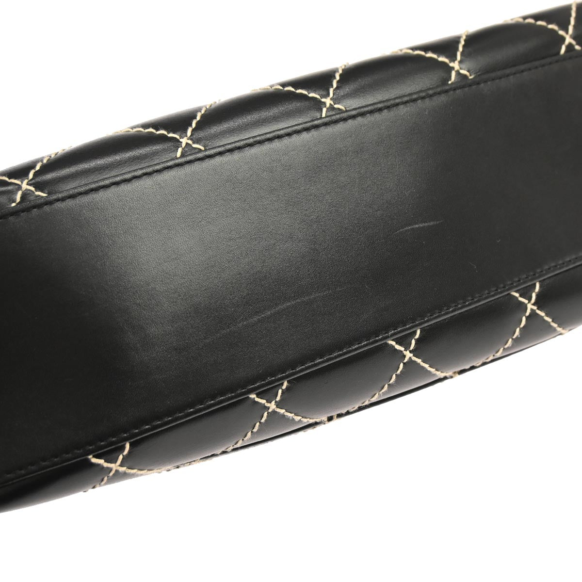 Chanel 2002-2003 Black Calfskin Wild Stitch Handbag