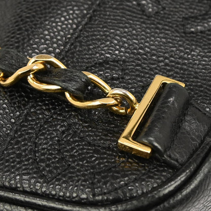 Chanel 1996-1997 Black Caviar Skin Triple CC Backpack