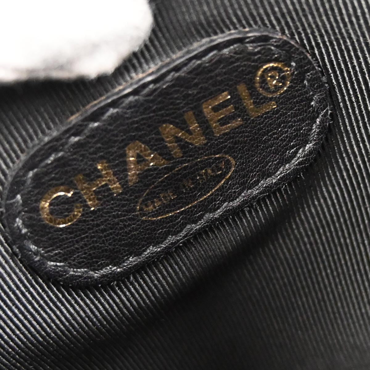 Chanel 1996-1997 Black Caviar Skin Triple CC Backpack