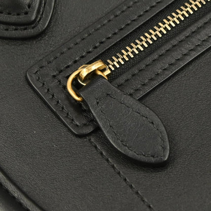 Celine Black Nano Luggage 2way Shoulder Tote Bag