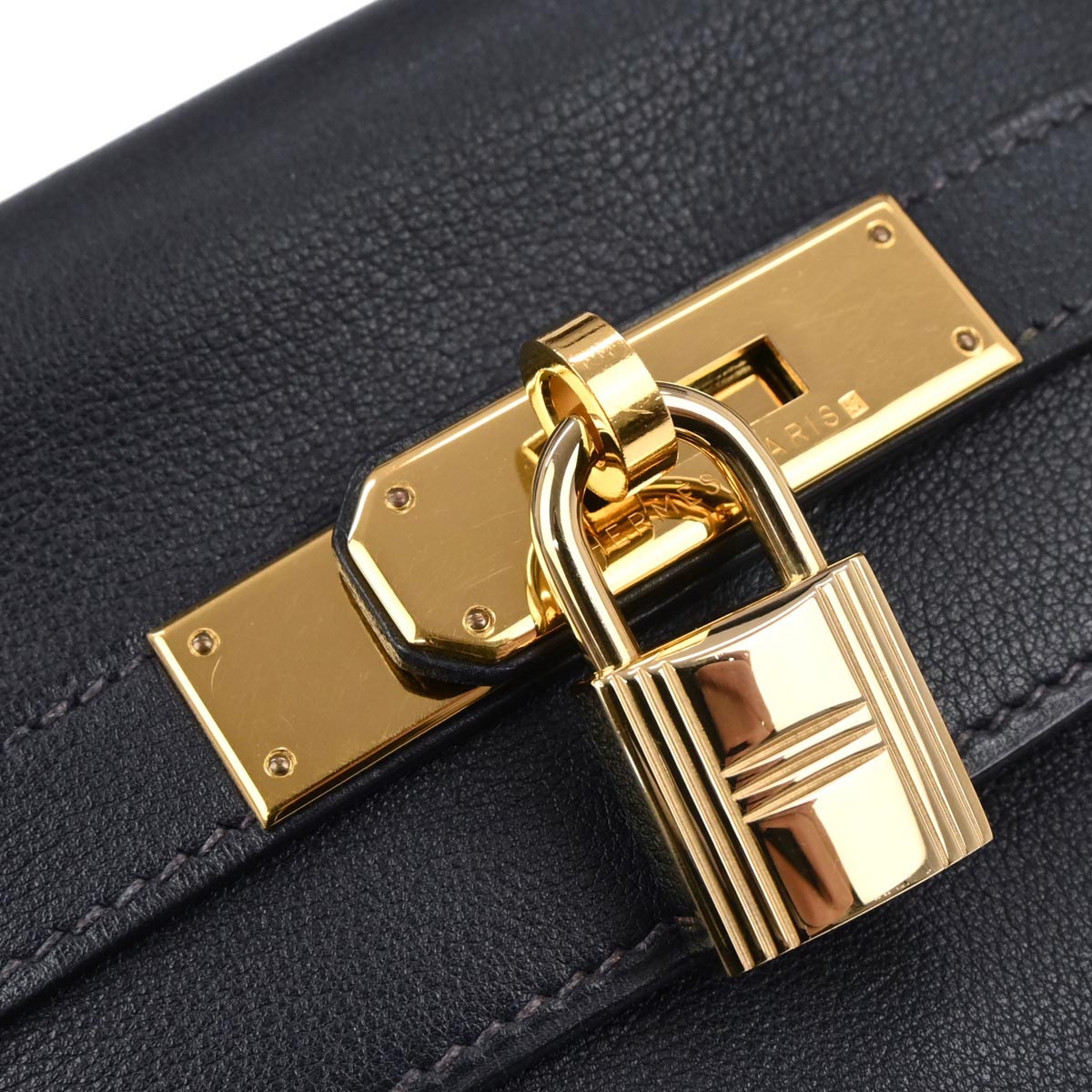 Hermes Blue Indigo Gulliver Kelly 32 Retourne 2way Shoulder Handbag