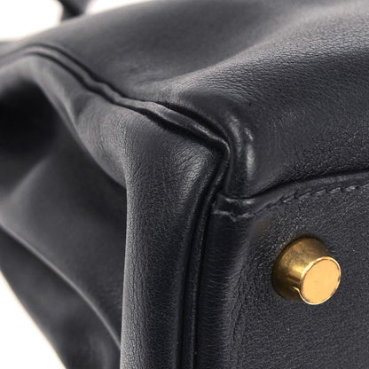 Hermes Blue Indigo Gulliver Kelly 32 Retourne 2way Shoulder Handbag