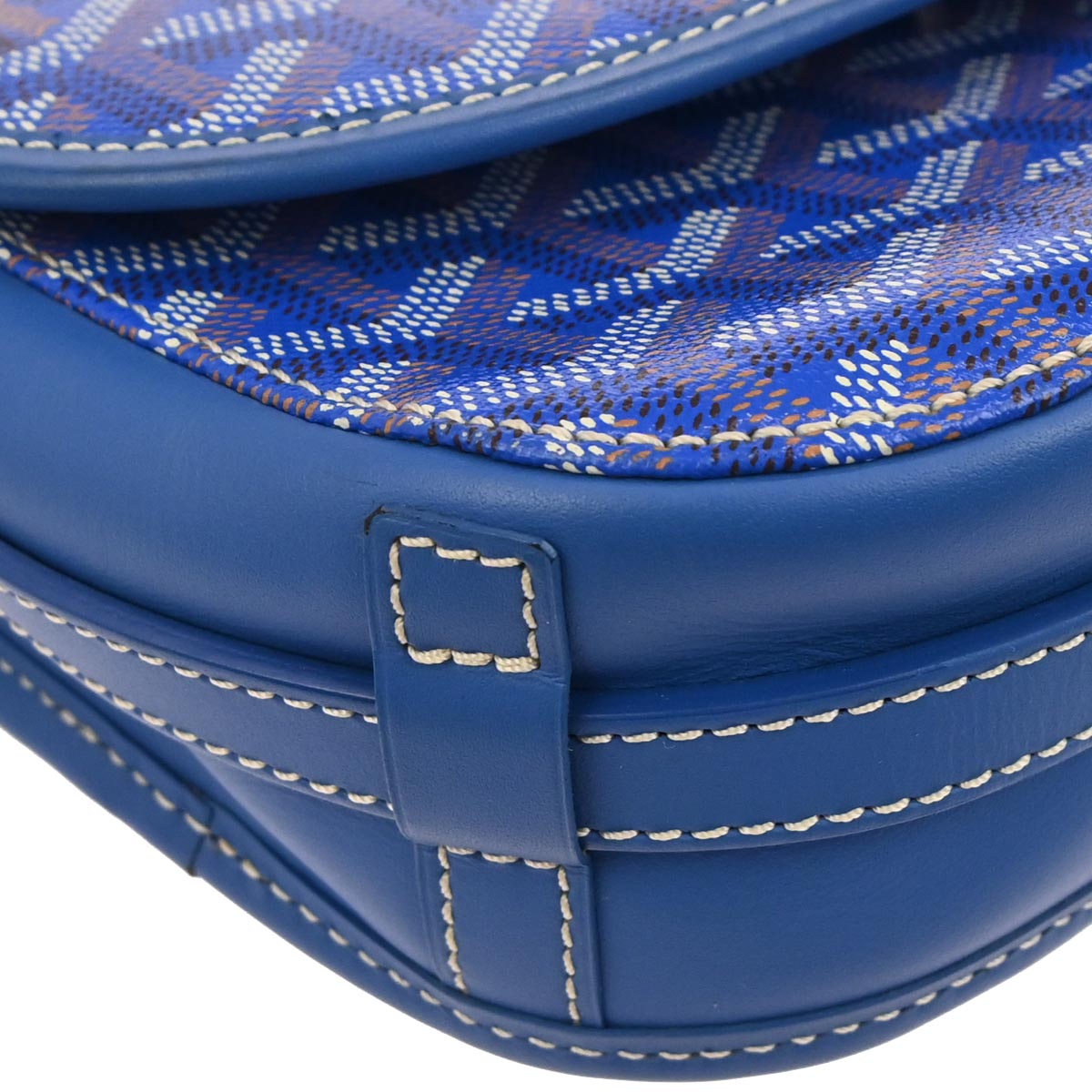 Goyard Blue Belvedere PM Shoulder Bag