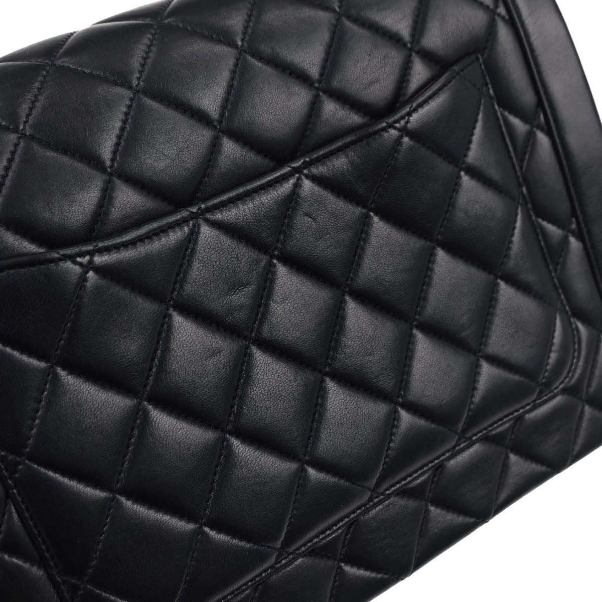 Chanel Navy Lambskin Paris Shoulder Bag