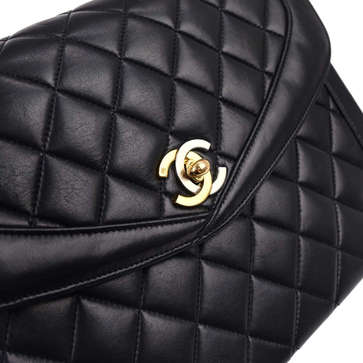 Chanel Navy Lambskin Paris Shoulder Bag