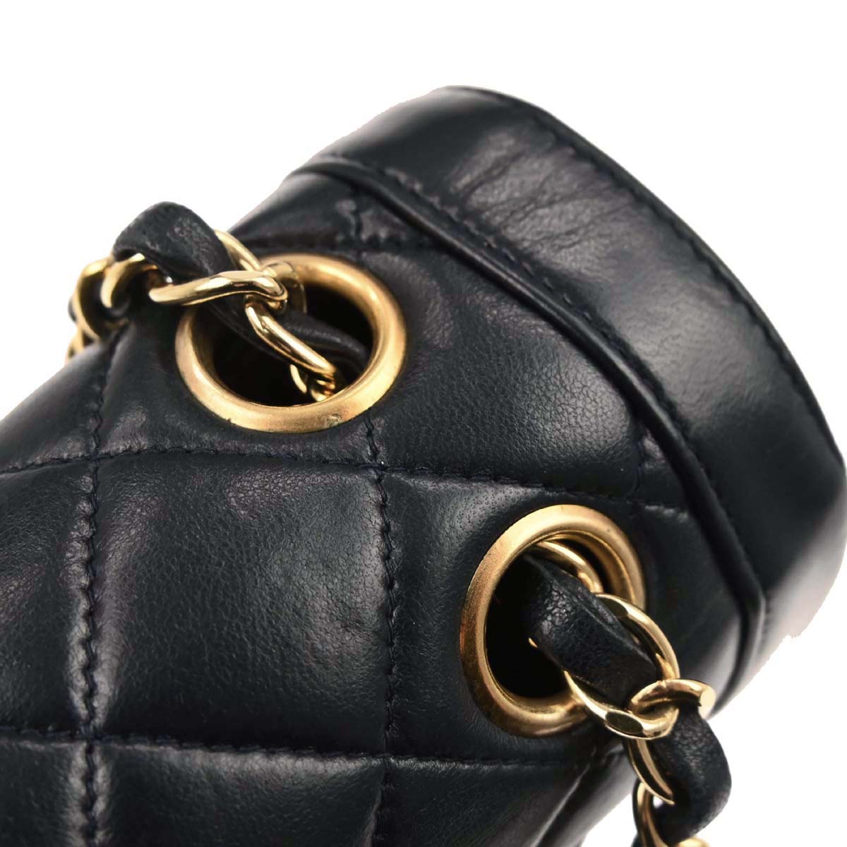 Chanel Navy Lambskin Paris Shoulder Bag