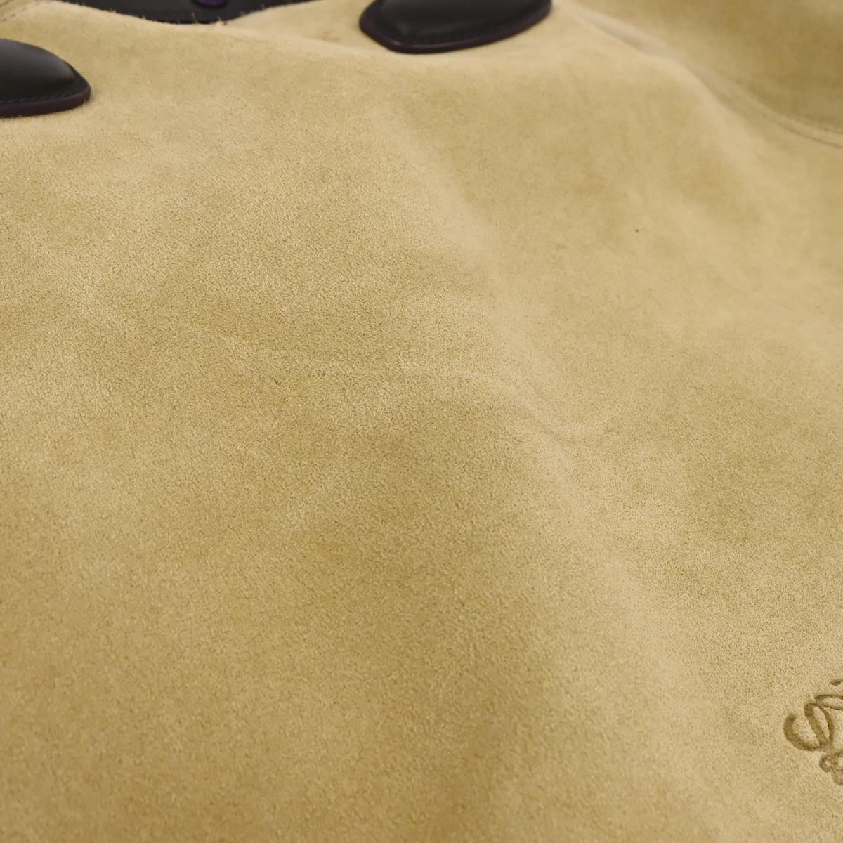 Loewe Beige Suede Leo Tote Bag