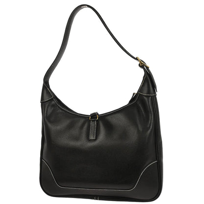 Hermes Black Courchevel Trim 31 Shoulder Bag