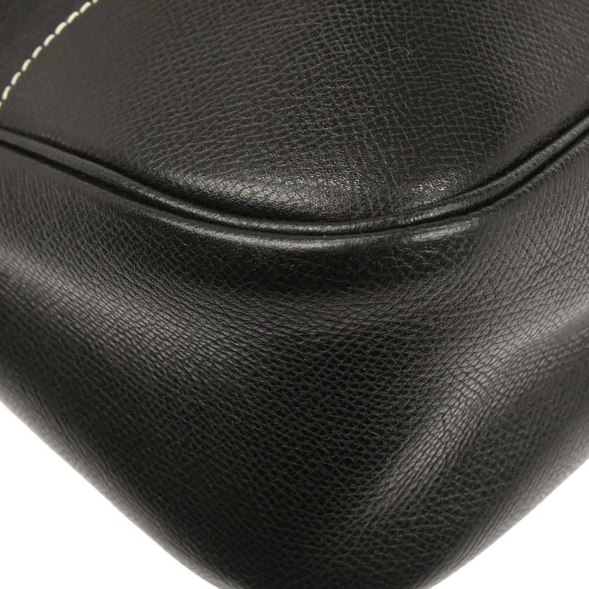 Hermes Black Courchevel Trim 31 Shoulder Bag