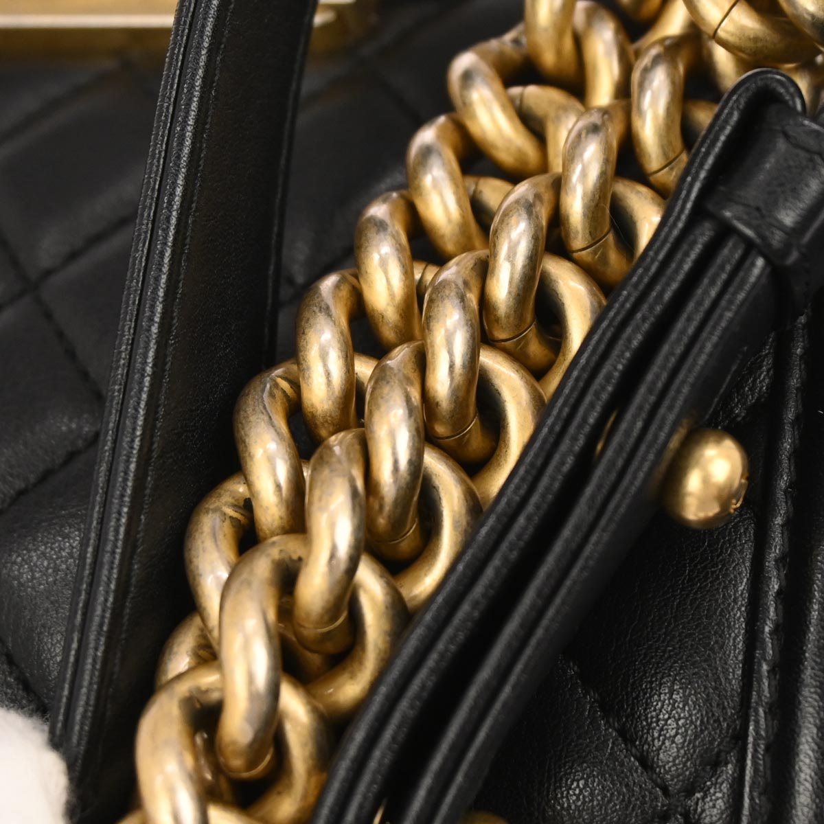 Boy Chanel 2018-2019 Black Lambskin Small Chain Shoulder Bag