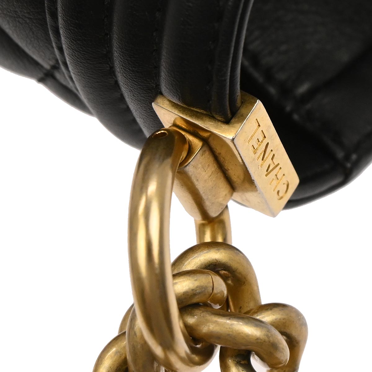 Boy Chanel 2018-2019 Black Lambskin Small Chain Shoulder Bag