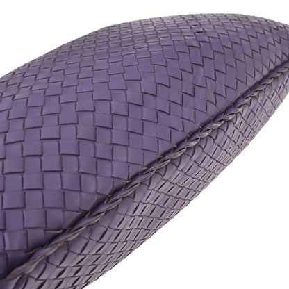 Bottega Veneta Purple Lambskin Intrecciato Hobo Handbag