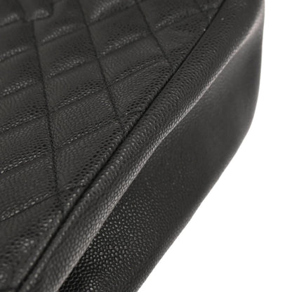 Chanel 2011 Black Caviar Skin Grand Shopping Tote GST Chain Handbag