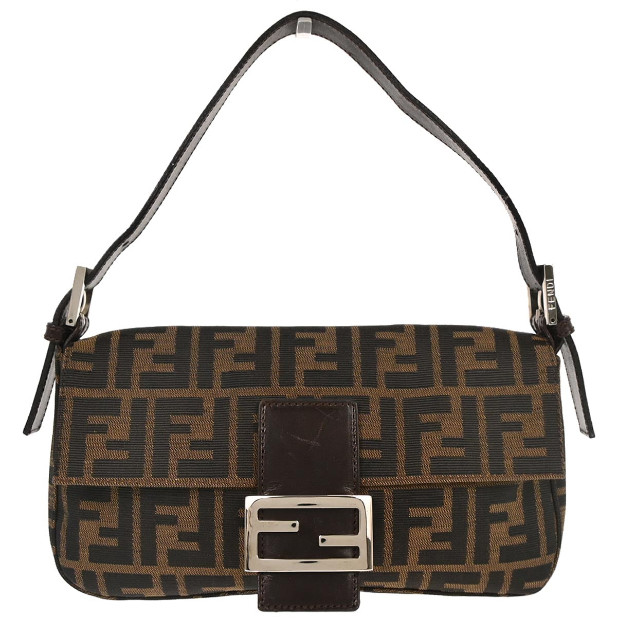 Fendi Brown Zucca Baguette Handbag