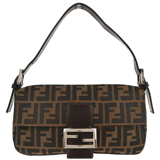 Fendi Brown Zucca Baguette Handbag