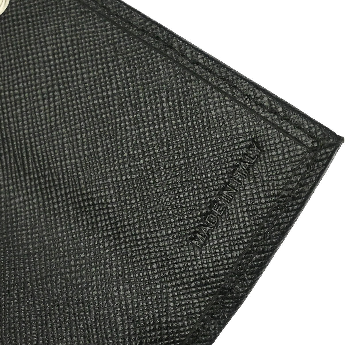 Prada Black Leather Trifold Wallet