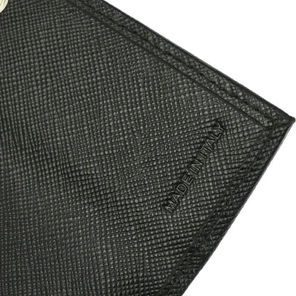 Prada Black Leather Trifold Wallet