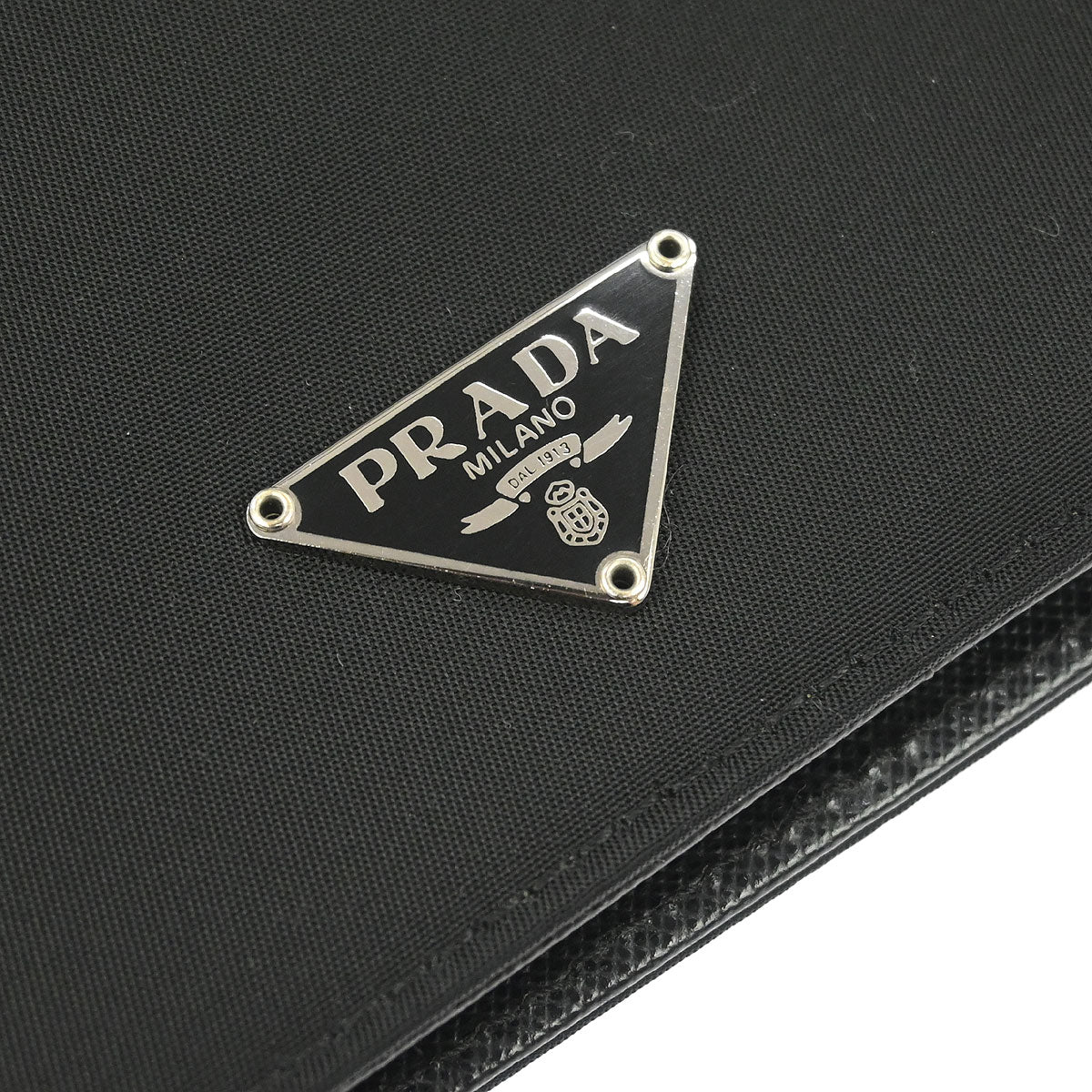 Prada Black Nylon Bifold Wallet