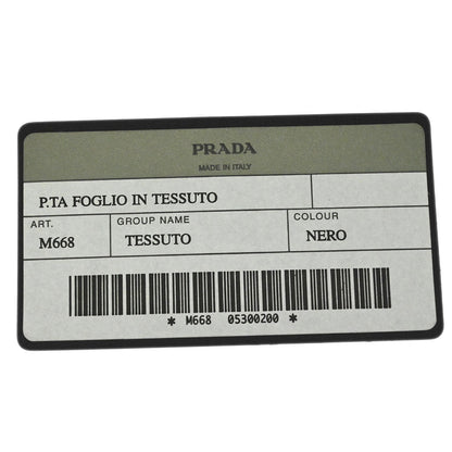 Prada Black Nylon Bifold Wallet