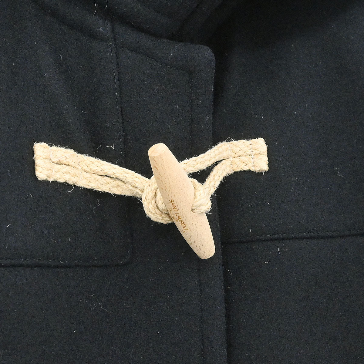 Saint Laurent Duffel Coat Black