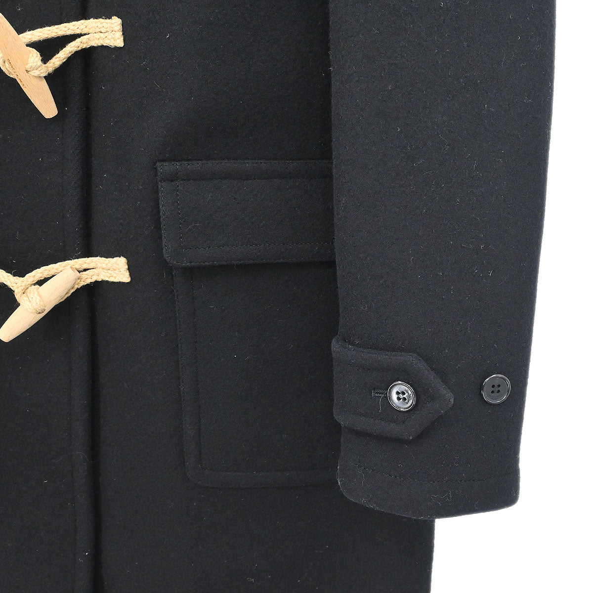 Saint Laurent Duffel Coat Black
