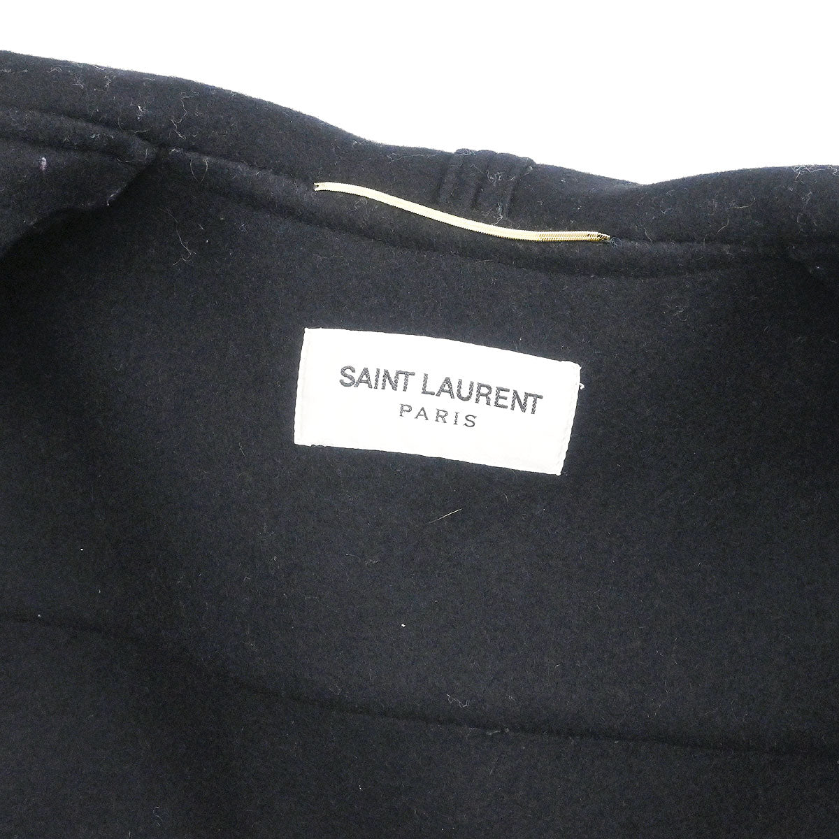 Saint Laurent Duffel Coat Black