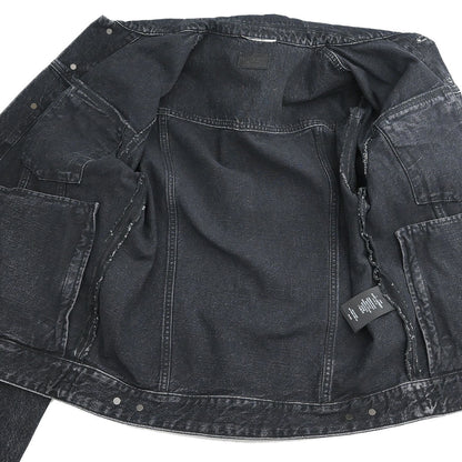 Saint Laurent 2018 Single Breasted Denim Jacket Black #M