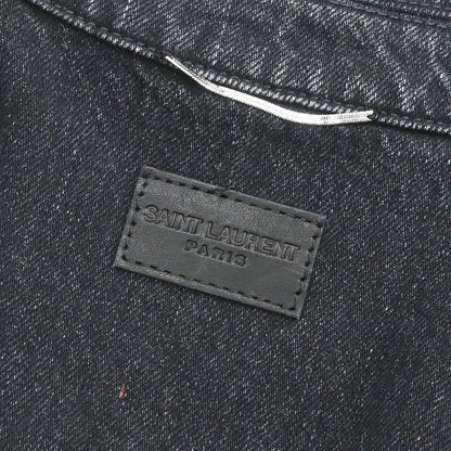 Saint Laurent 2018 Single Breasted Denim Jacket Black #M