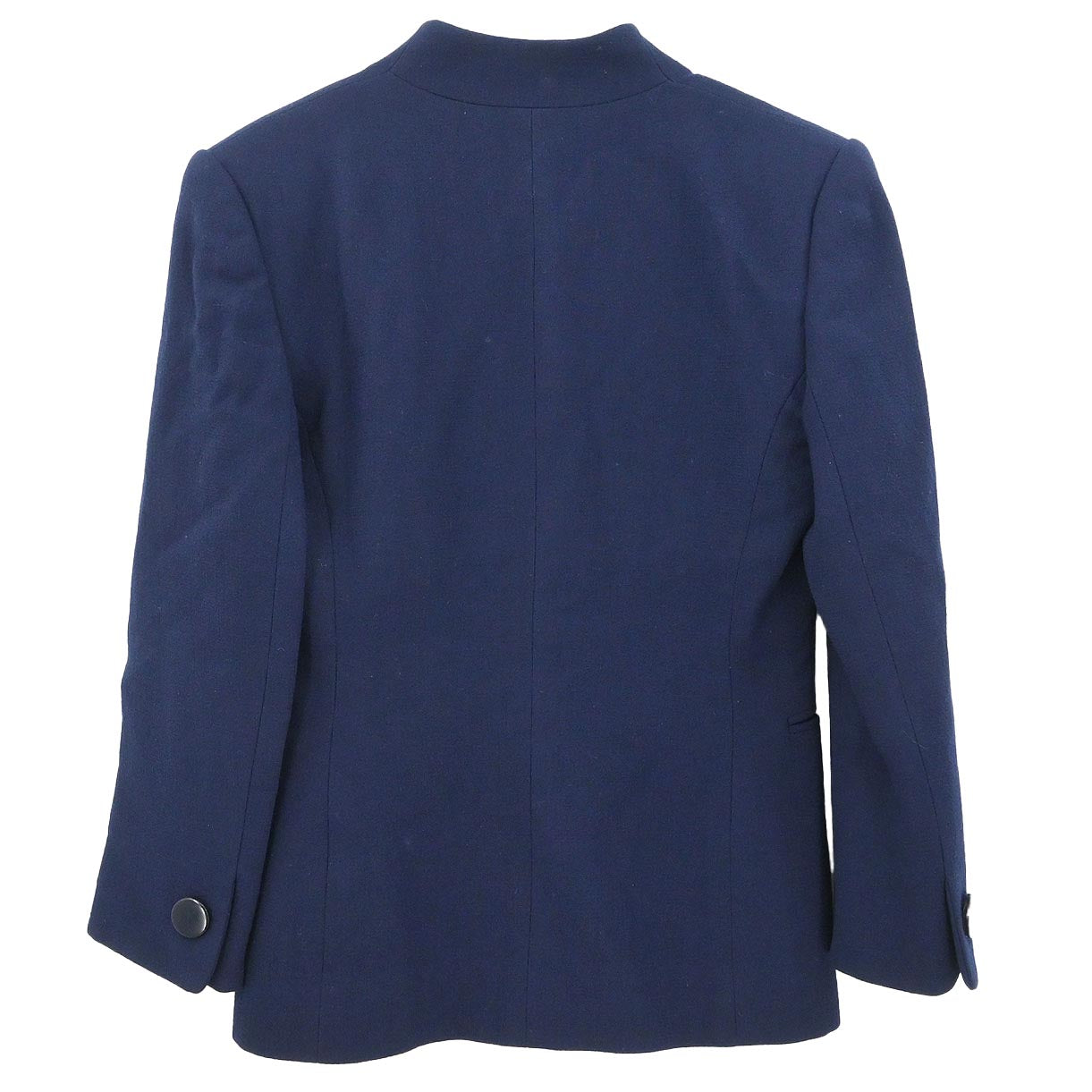 Christian Dior Single Breasted Collarless Jacket Navy #34–36