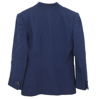 Christian Dior Single Breasted Collarless Jacket Navy #34–36