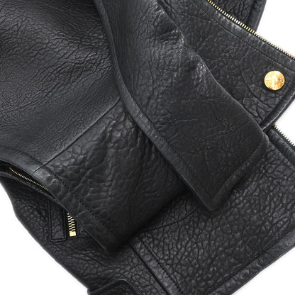 Louis Vuitton 2012 Single Breasted Lambskin Jacket Black #38