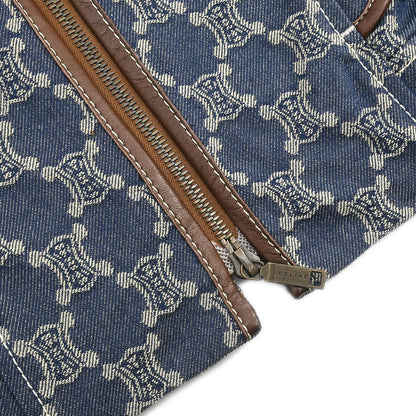 Celine Denim Sleeveless Jacket Vest Macadam Blue #40