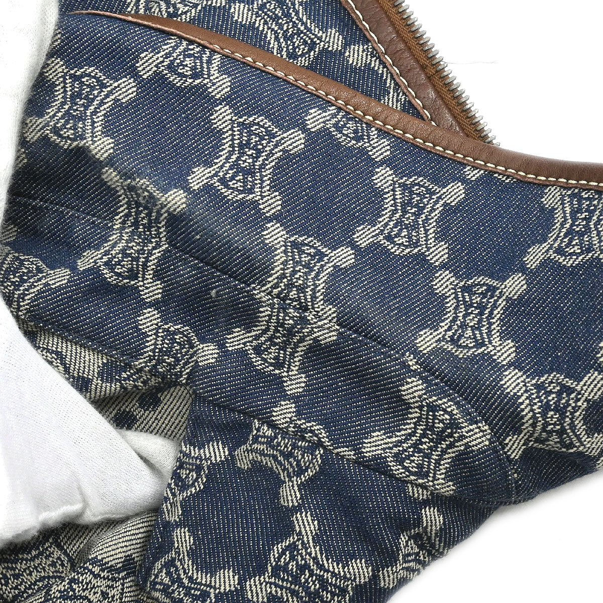 Celine Denim Sleeveless Jacket Vest Macadam Blue #40