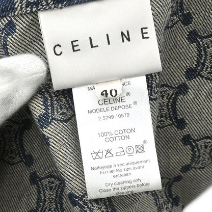 Celine Denim Sleeveless Jacket Vest Macadam Blue #40