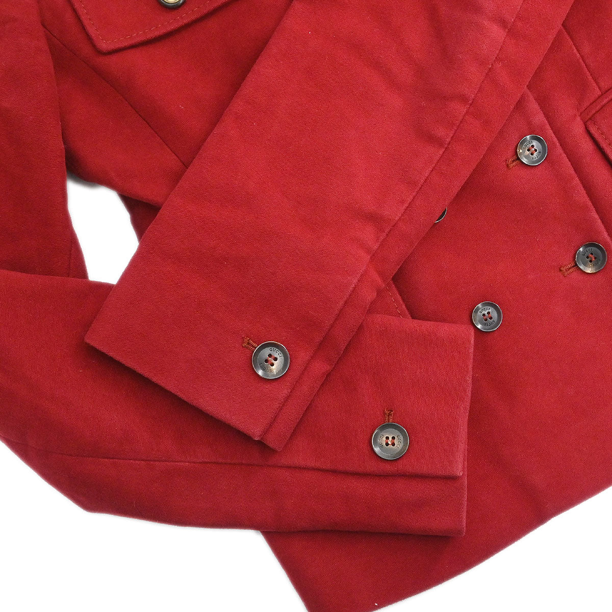 Gucci 2008 Double Breasted Jacket Red #40