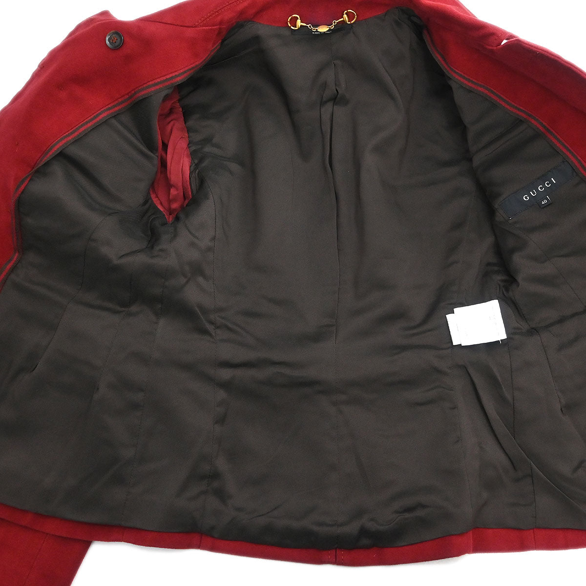 Gucci 2008 Double Breasted Jacket Red #40