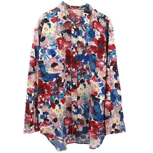 Chanel Shirt Blouse Red