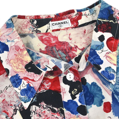 Chanel Shirt Blouse Red