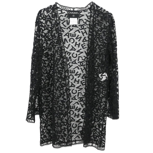 Chanel 1998 Lace Cardigan Black #36