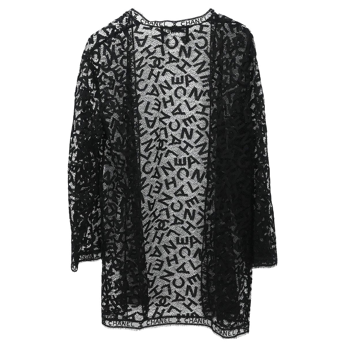 Chanel 1998 Lace Cardigan Black #36