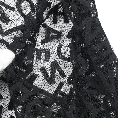 Chanel 1998 Lace Cardigan Black #36