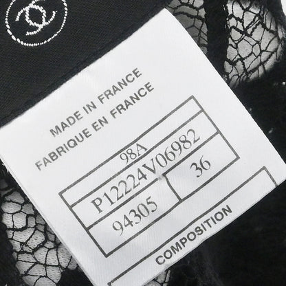 Chanel 1998 Lace Cardigan Black #36