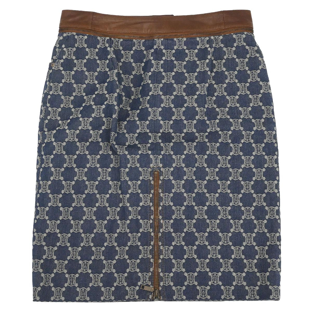 Celine Skirt Macadam Denim Blue #40