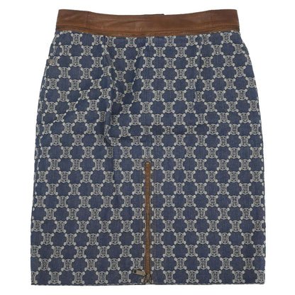 Celine Skirt Macadam Denim Blue #40