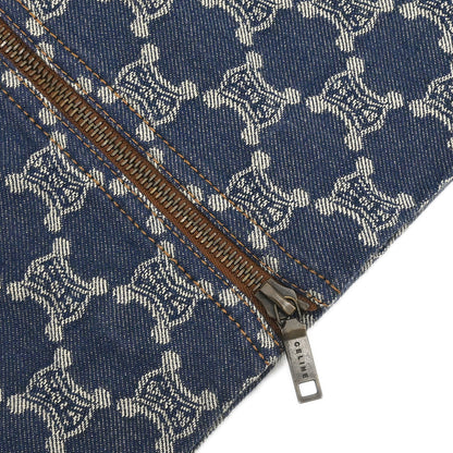 Celine Skirt Macadam Denim Blue #40