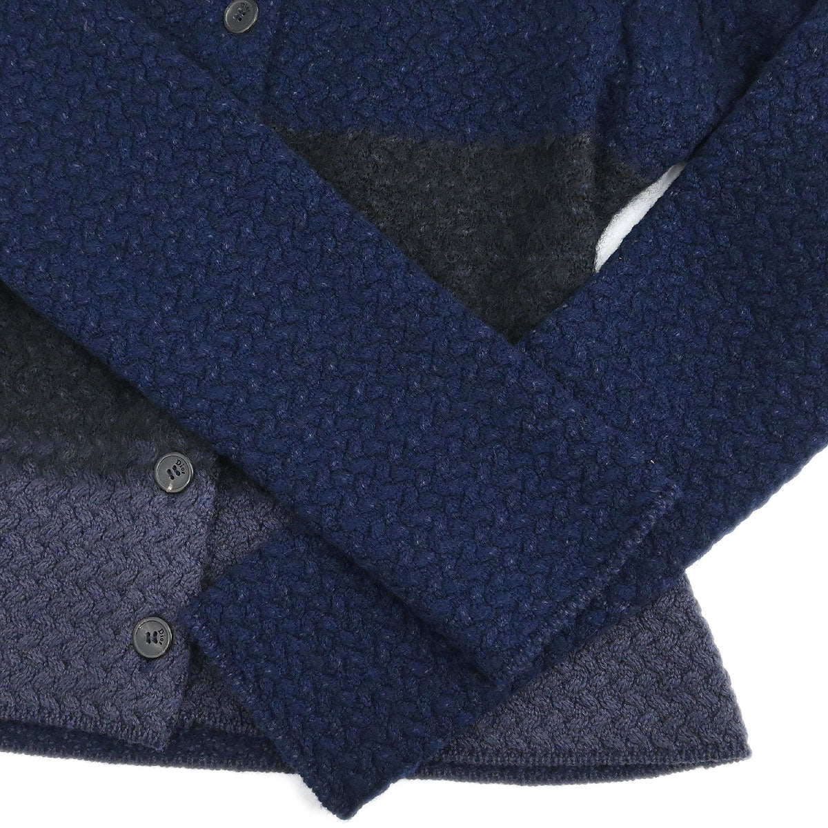 Christian Dior 2002 Setup Suit Cardigan Skirt Navy #38 #36