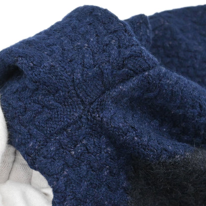 Christian Dior 2002 Setup Suit Cardigan Skirt Navy #38 #36