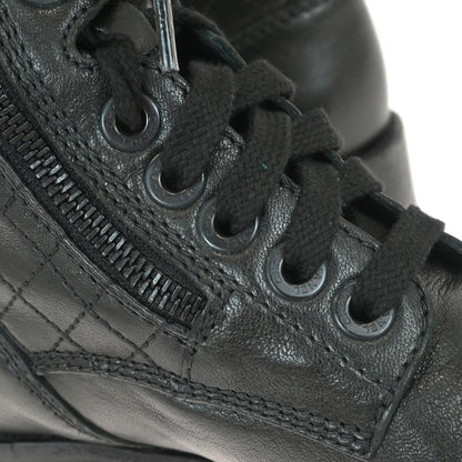 Chanel * Black Boots Shoes #36 1/2