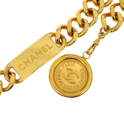 Chanel Chain Belt Medallion Gold Small Good