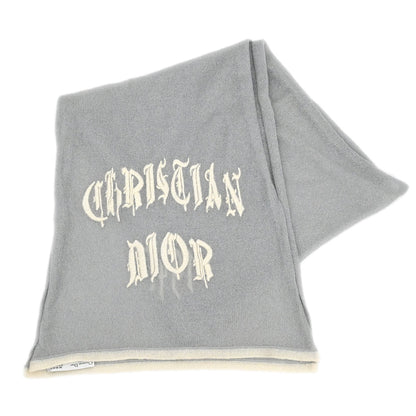 Christian Dior Gray Scarf Stole Small Good